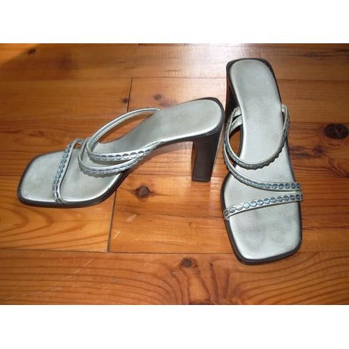 Nu-Pieds À Talon Bleu Pointure 38