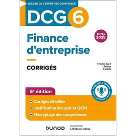 Finance D'entreprise Dcg 6 - Corrigés