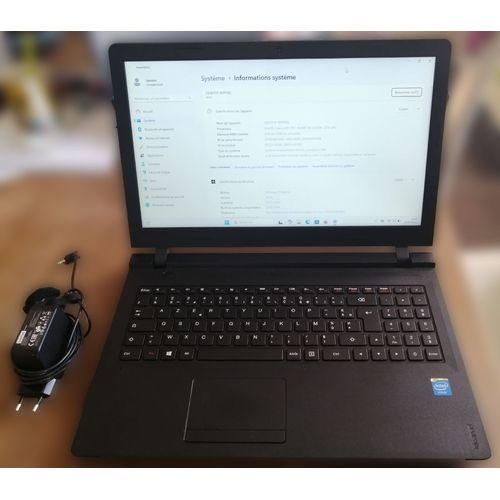 Lenovo IdeaPad 100-15IBY 80MJ - 15.6" Intel Celeron N2840 - 2.16 Ghz - Ram 4 Go - SSD 240 Go