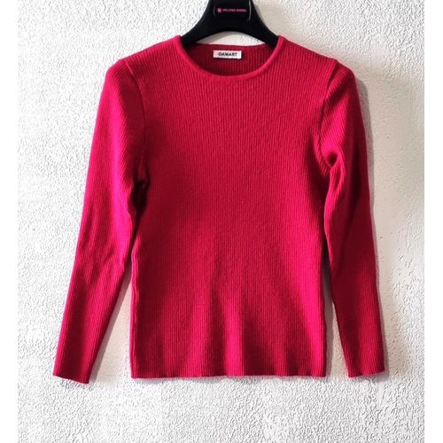 Pull Damart Taille 34/36 Rose Fushia Tbe
