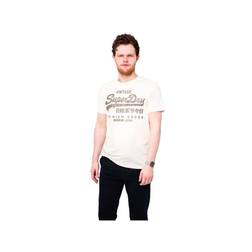 T Shirt Superdry Vl Relaxed Homme Beige