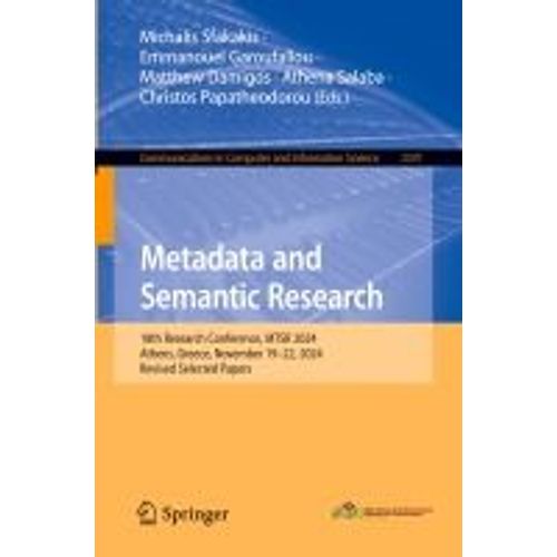 Metadata And Semantic Research