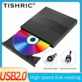 Lecteur CD externe USB, lecteur DVD externe DVD/CD-ROM, USB 3.0/USB 2.0/Type C, lecteur CD DVD externe pour ordinateur de bureau PC-USB2.0