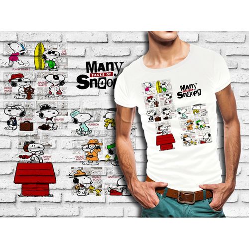 T-Shirt Blanc Homme Snoopy 626