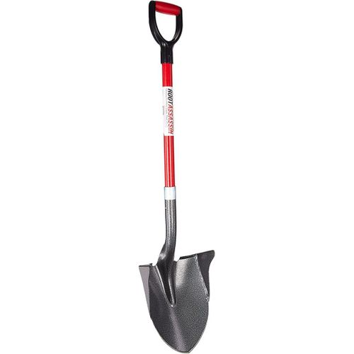 ROOTSLAYER | VENTEO [PRODUIT D'OCCCASION] | Pelle à Rebords | Pelle Ultra pointu pour tous types de sols | Lames en Acier Carbone | Noir/Rouge | 110x11x22 cm | |