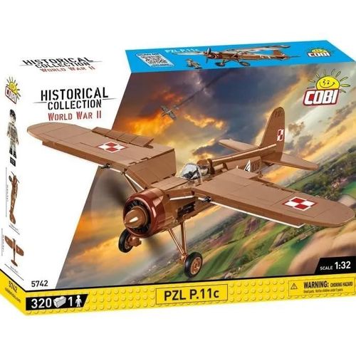 Maquette - Cobi - 5742 - Pzl P-11c - Plastique - A Monter Soi-Même - Mixte