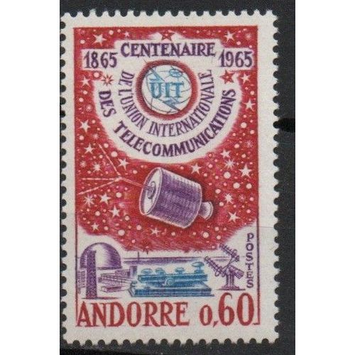 Andorre Timbre Union Internationale Des Télécommunications 1965
