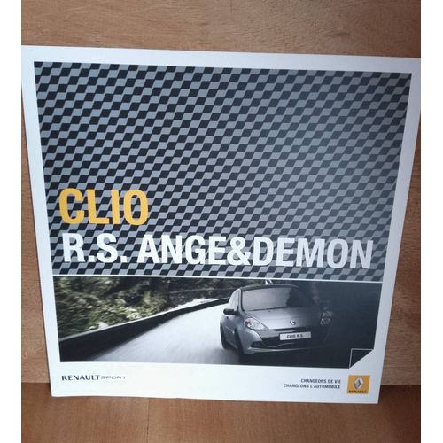 Catalogue Brochure Publicité Renault Sport Clio 3 Rs Ange & Demon (10/2011)