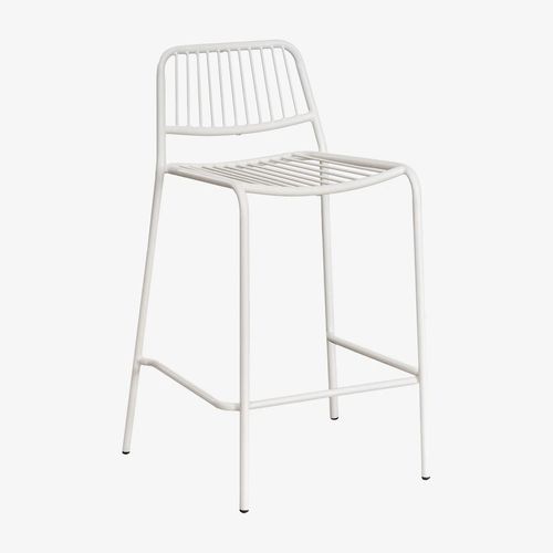 Pack De 2 Tabourets Hauts Empilables Elton Blanc Gardenia ¿65 Cm
