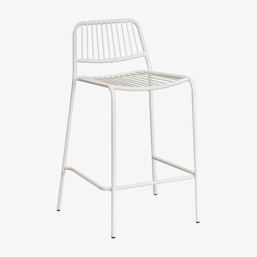 Pack De 2 Tabourets Hauts Empilables Elton Blanc Gardenia ¿65 Cm