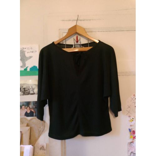 Top Noir Légèrement Translucide 42 Xl Mia Soana.
