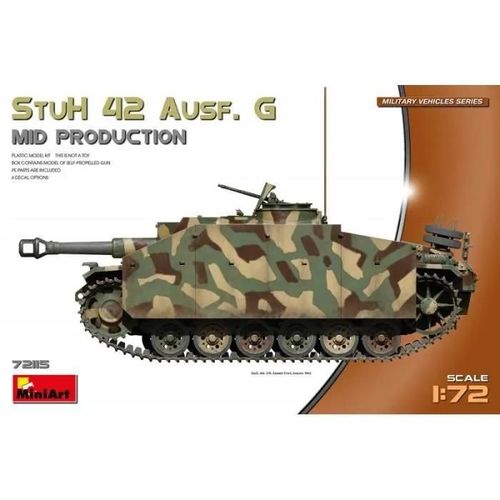 Miniart - Maquette Char Stuh 42 Ausf. G Mid Production |Miniart|72115| 1:72 Maquette Char Promo - Ref : 15556-Mini Art