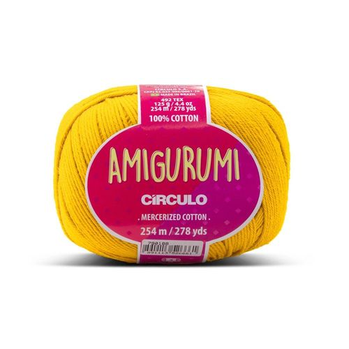 Circulo Amigurumi 125g ¿ Le Fil Parfait Pour Vos Créations Au Crochet 1289 Jaune