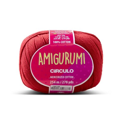 Circulo Amigurumi 125g ¿ Le Fil Parfait Pour Vos Créations Au Crochet 3528 Rouge