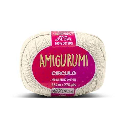 Circulo Amigurumi 125g ¿ Le Fil Parfait Pour Vos Créations Au Crochet 8176 Blanc Cassé