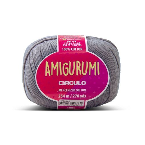 Circulo Amigurumi 125g ¿ Le Fil Parfait Pour Vos Créations Au Crochet 8797 Gris