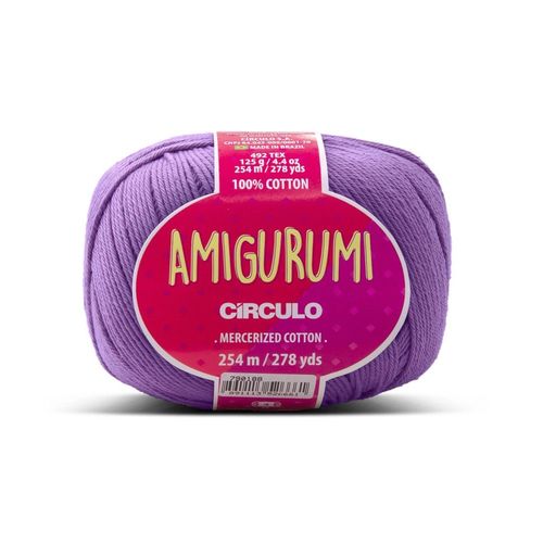 Circulo Amigurumi 125g ¿ Le Fil Parfait Pour Vos Créations Au Crochet 6399 Violet