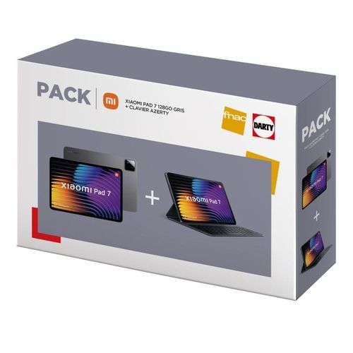 PACK TABLETTE TACTILE XIAOMI PAD 7 11,2" WIFI 128 GO GRIS + CLAVIER AZERTY