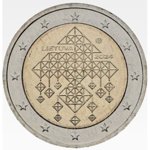 2 Euros Commémorative Lituanie 2024 - Les Jardins De Chaume - Unc