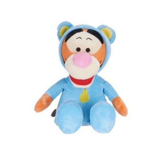 Peluche Tigrou En Grenouillere Bleu 35 Cm - Pyjama - Set Doudou Enfant + 1 Carte Tigre