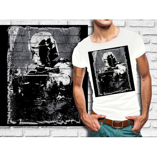 T-Shirt Blanc Homme Star Wars Boba Fett 552