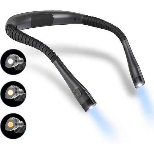 Lampes De Lecture De Cou Pour Les Livres Au Lit, Lumière De Livre Pliable Pour La Lecture Au Lit Luminosité Réglable Couleur