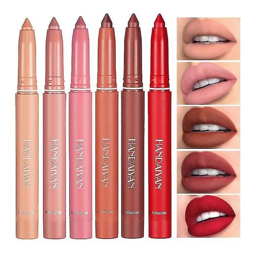 Handaiyan Matte Pencil Lipstick Silky Velvet Lip Liner Pen Cosmétiques 
