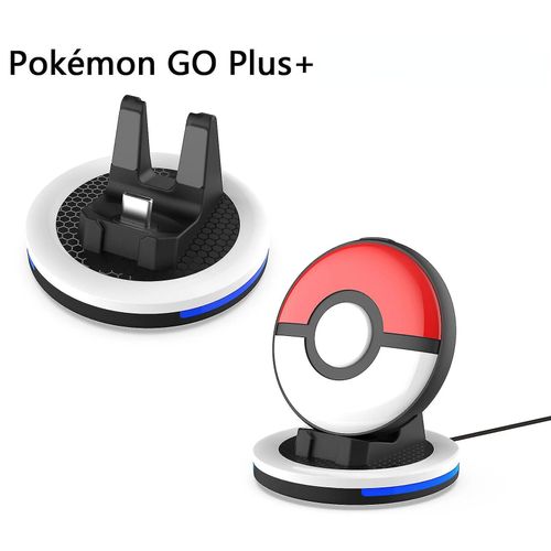 Station de charge compatible avec Pokemon Go Plus +, station de chargement avec lumière pour Pokemon Go Plus +
