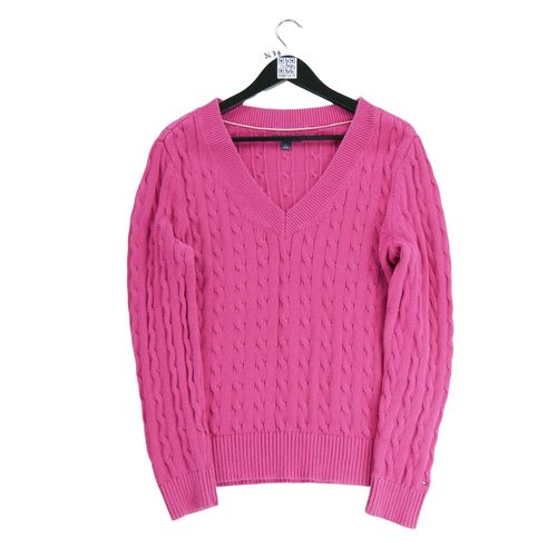 Reconditionné - Pull Tommy Hilfiger Torsadé - Taille L - Femme - Rose
