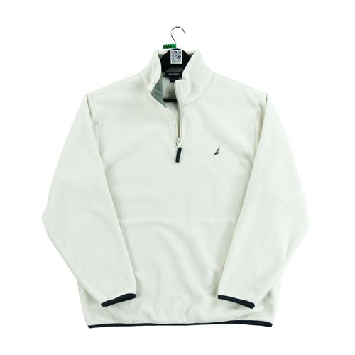 Reconditionné - Pull Polaire Nautica - Taille L - Homme - Blanc