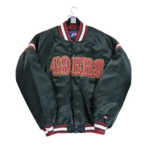 Reconditionné - Veste Pro Player Varsity Satin San Francisco 49ers - Taille L - Homme - Noir