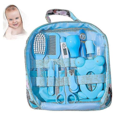 Kit De Soins Pour Bébé 13pcs / Set Ensemble De Toilettage Pour Nouveau-Né Accessoires De Soins De Santé Essentiels Pour Voyager À Domicile