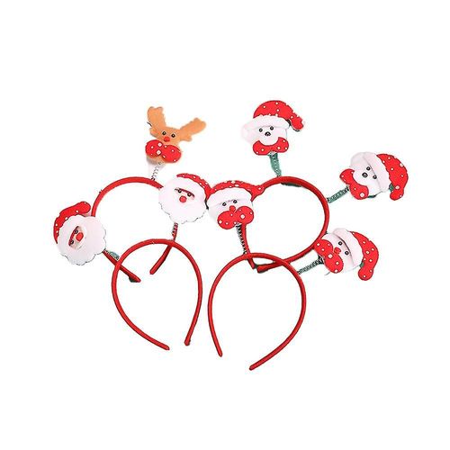 4 Packs Bandeaux De Noël, Bandeaux De Dessins Animés De Noël Cadeaux Pour Enfants