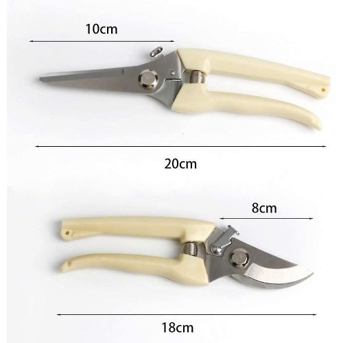 Sécateur de jardin - 2pcs Fleur Micro-tip Scissor Pruner Jardinage Main Professionnel Élagueur en acier inoxydable avec serrure de sécurité