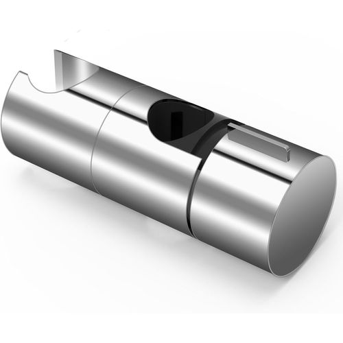 Support de Douche, 18-25MM à Diamètre Réglable,Chromé + Conception ABS Support Douchette, Installation Simple, Convient Aux Barres de Douche Rondes D'un Diamètre Extérieur de 18 -25 MM