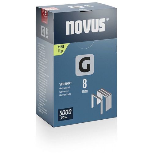 Agraphe plat G type 11 W10,6xL8mm fil W.1,25mm 5000 pcs.NOVUS