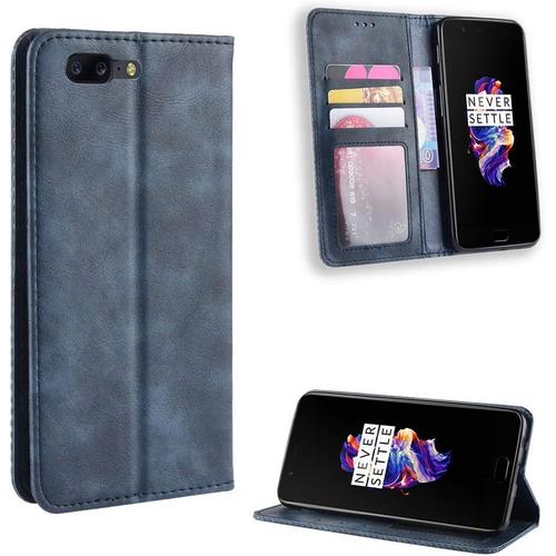 Coque Pour Oneplus 5,Étui De Protection Coque Pour Oneplus 5 A5000 Coque Housse Etui Cover Funda Blue