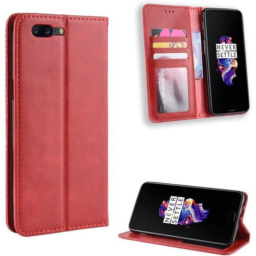 Coque Pour Oneplus 5,Étui De Protection Coque Pour Oneplus 5 A5000 Coque Housse Etui Cover Funda Red