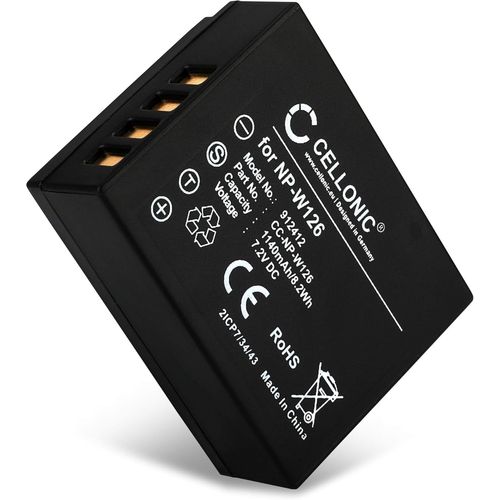 Batterie Remplacement NP-W126 1140mAh pour FujiFilm Fuji X-T3 -T30 X-T100 -T10 -T1 X-T20 -T2 X-H1 X-E3 -E2 -E2s -E1 X-A3 -A10 -A5 -A2 -A1 X-Pro2 Appareil Photo caméra Action cam accu