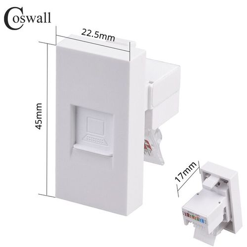 Prise murale EU brésil chili + TV Satellite CAT6 prise Internet,compatible HDMI 2.0 et USB 3.0 connecteur de chargeur type-c Module bricolage - Type CAT6 RJ45 Internet