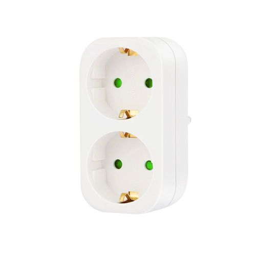 CILIA-Prise multiprise Shuckko,adaptateur,prise multiple,économie d'espace,bureau,maison,250V,16A - Type 1pc