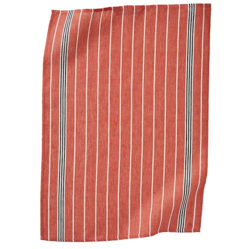 Torchon De Cuisine Lin 50x70 Cm Aux Petits Oignons Orange