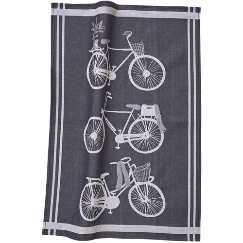 Torchon De Cuisine 50x70 Cm Toile Coton Amsterdam Noir