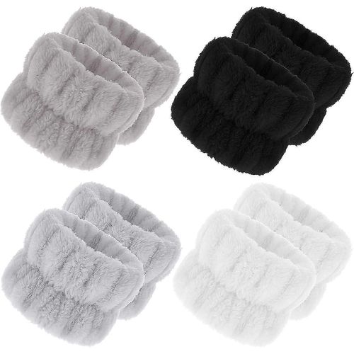 8pcs Face Wash Wristband, Spa Poignet Lavage Serviette Élastique Bracelets Absorbant Face Wash Wrist Washbands Pour Femmes Filles Yoga, Exercice