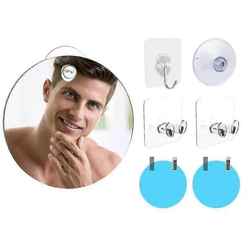 Miroir de maquillage pliant à trois côtés librement réglable rétractable rasage et miroir de coiffure suspendu bricolage décoratif-bon