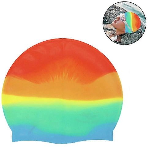 Bonnet De Bain Pour Enfants (1 Paquet), Bonnet De Bain Imperméable Durable Pour Les Filles, Les Garçons, Les Adolescents, Les Tout-Petits, Ajustement Confortable Pour Les Cheveux Longs Et Les Cheveux 