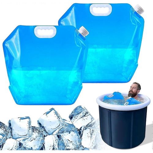 Paquet De 2 Sacs De Bain De Glace, Sac D¿Eau De Congélation De Baignoire De Grande Capacité, Accessoires De Plongée Froide, Bains De Glace À La Maison, Applicable Aux Athlètes, Baril De Glace Portable