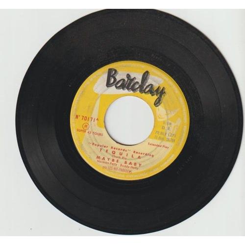 45 Ep Les Hit-Paraders Tequila - Maybe Baby (Buddy Holly) Get A Job - Jo Ann Barclay 70171 - 1958