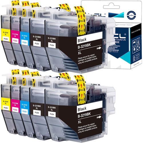 Cartouche d'encre Compatible LC3217 LC3219 LC-3219XL LC3219XL LC3219XLBK LC3219XLC LC3219XLM LC3219XLY (4K2C2M2Y) Remplacement pour Brother MFC-J5330DW MFC-J5335DW
