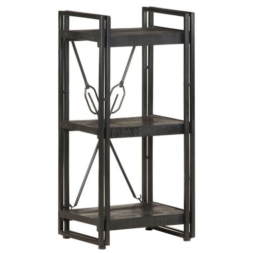 Vidaxl Bibliothèque À 3 Niveaux 40x30x80 Cm Bois De Manguier Massif